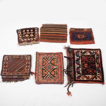 Sex st sadelväskor från Västra Iran/kurdistan.