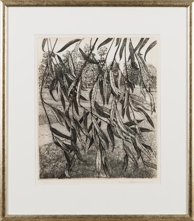 AUNE MIKKONEN, etsning, signerad och daterad -73, numrerad 4/70.