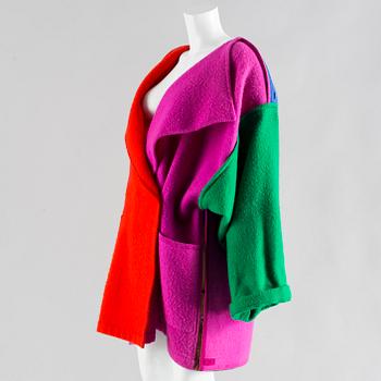 A multi colour wool jacket by Jean Charles de Castelbajac.