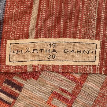 Märta Gahn, a drape, flat weave, c. 240 x 148 cm.