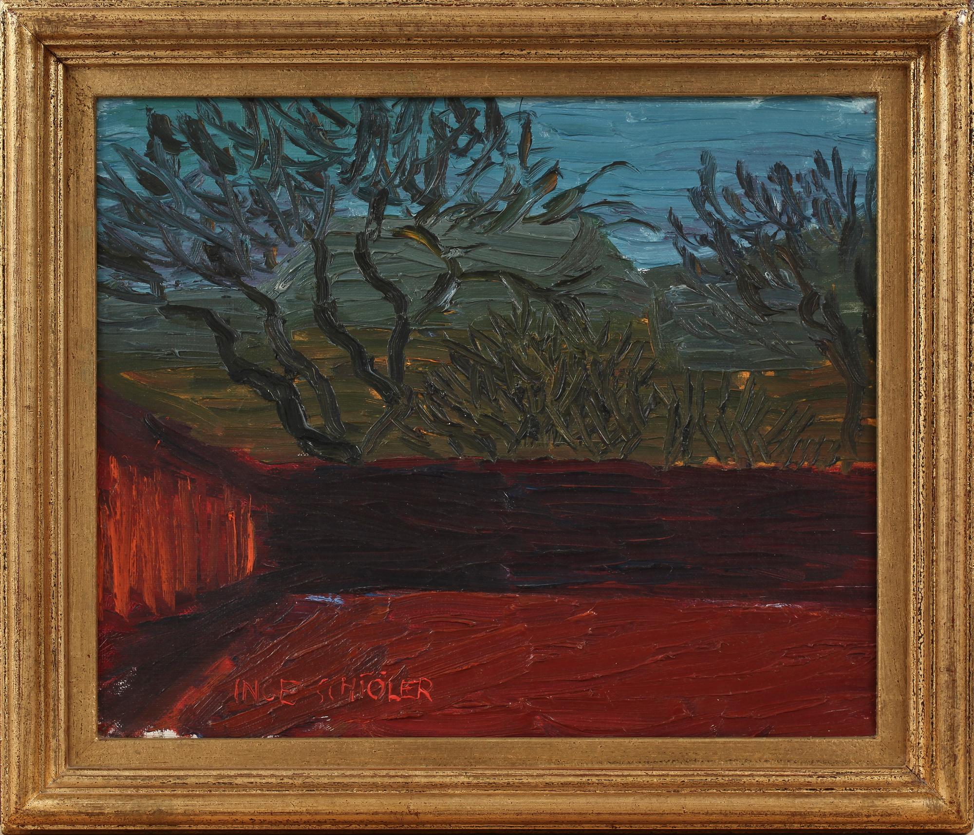 INGE SCHIÖLER, olja på duk, sign samt dat á tergo 1946.