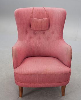 FÅTÖLJ. "Patronen", design Carl Malmsten.