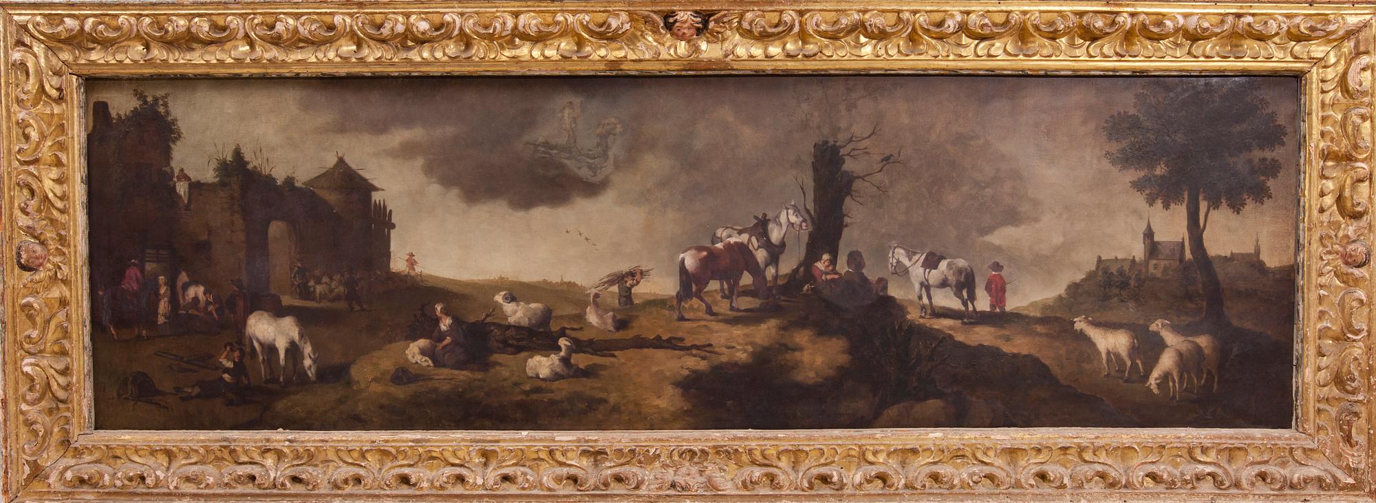 RAM 1600-tal, Italien/Frankrike och OKÄND KONSTNÄR, olja på duk, 1900-talets början.