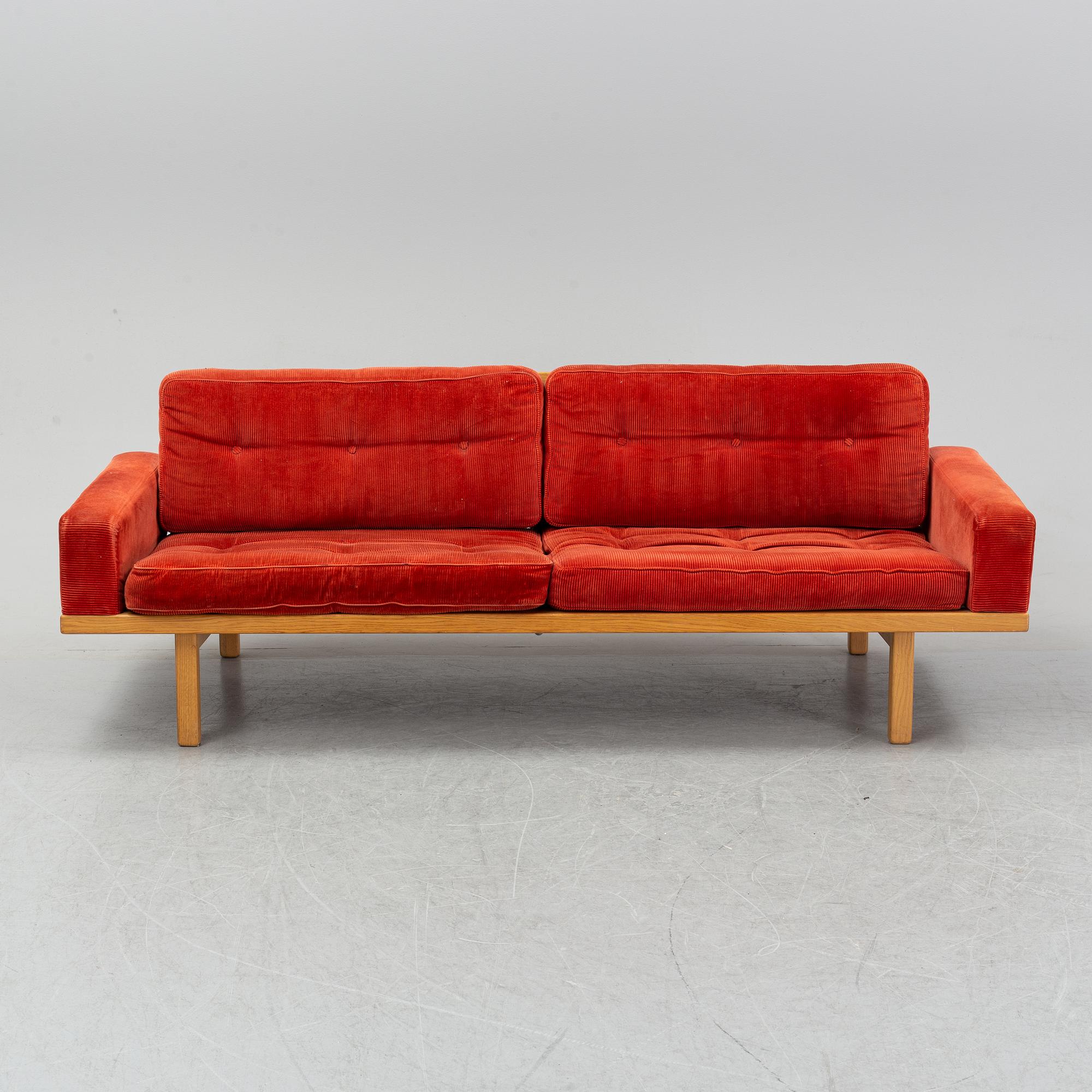 A 'Tornado' oak sofa by Eric Merten, 1960's.