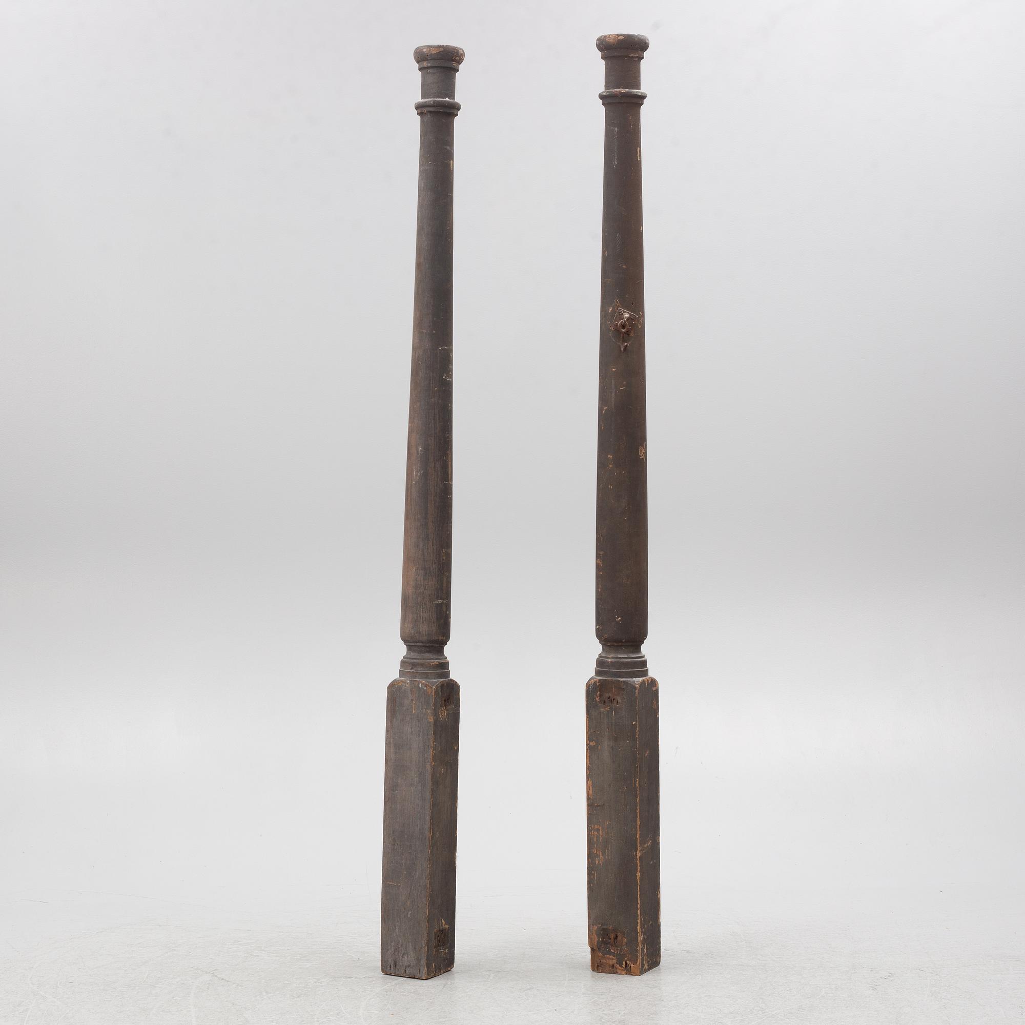 Columns, a pair, circa 1900.