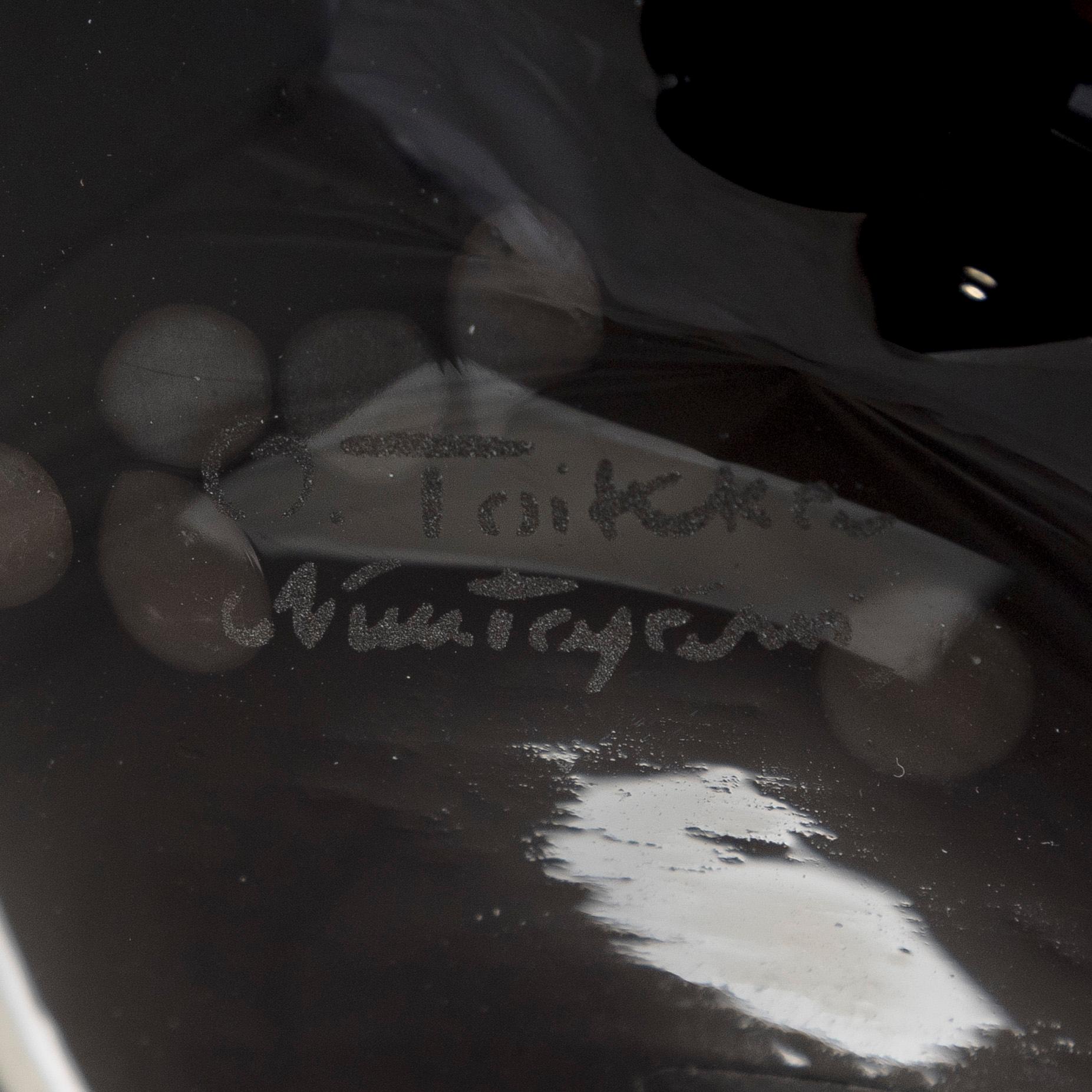 Oiva Toikka, lasilintu, "Tiiri", signeerattu O. Toikka Nuutajärvi.