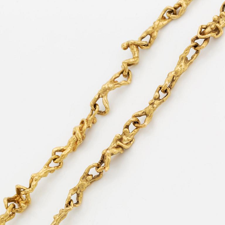 Collier och armband 18K guld.