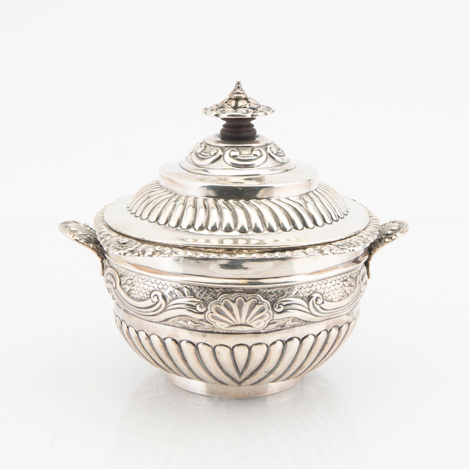 An English 18th century silver bowl mark of  Stephen Adams London, weight 392 grams.