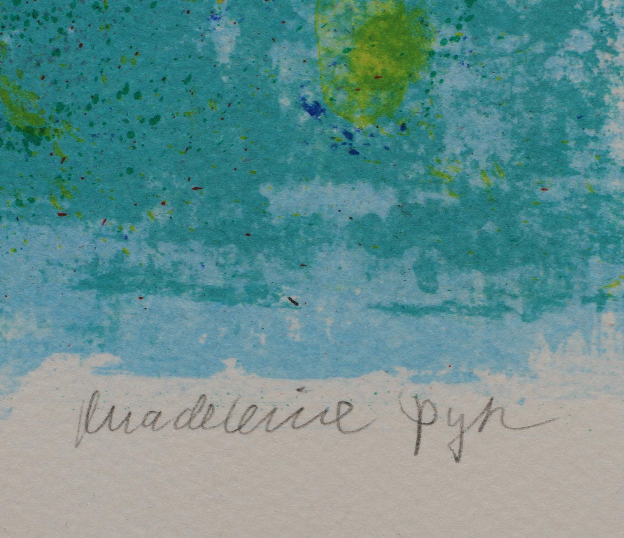 MADELEINE PYK, färglitografi, sign o numr 186/250.