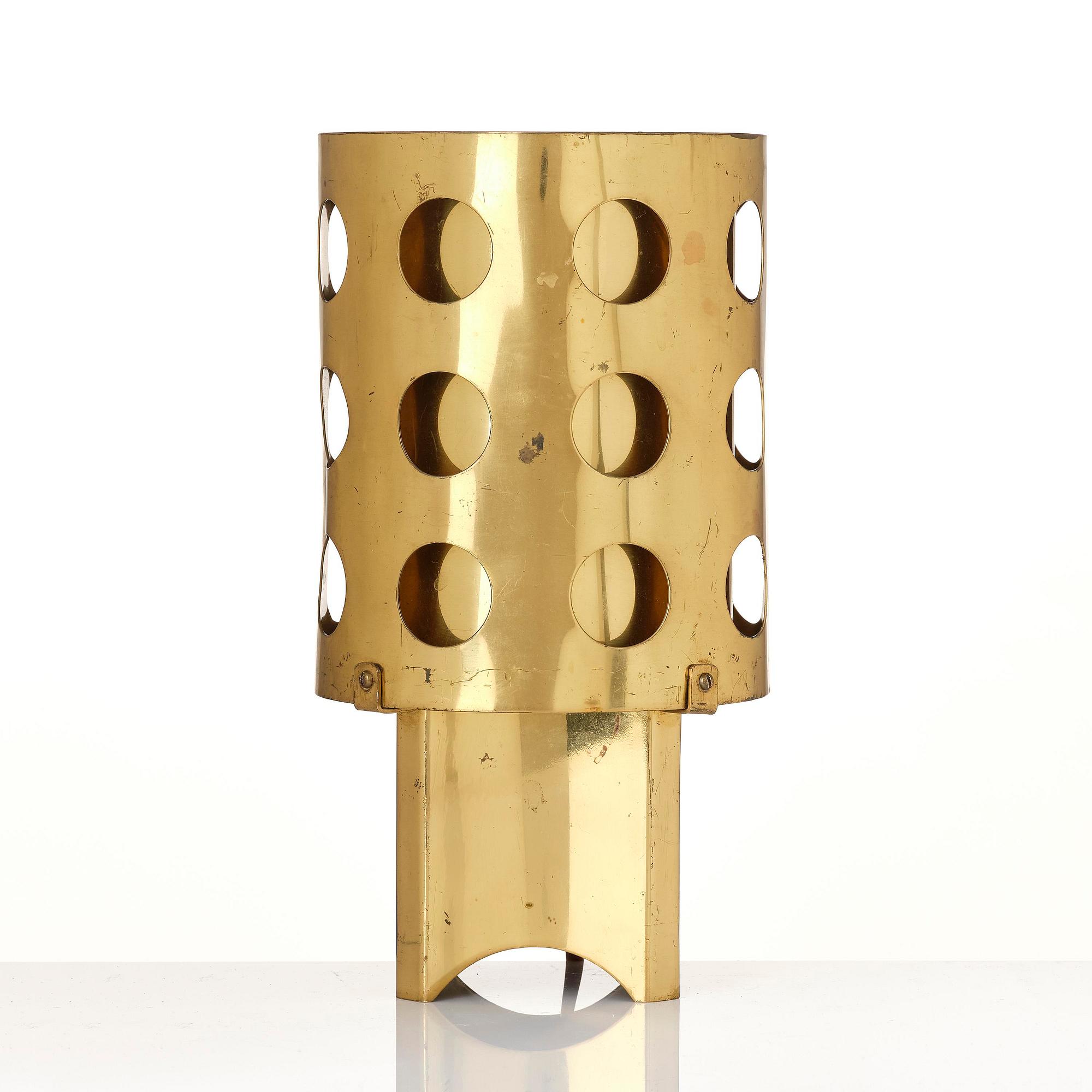 Bertil Brisborg, attributed to, a rare table lamp model 2105, Nordiska Kompaniet, Sweden, 1950s.