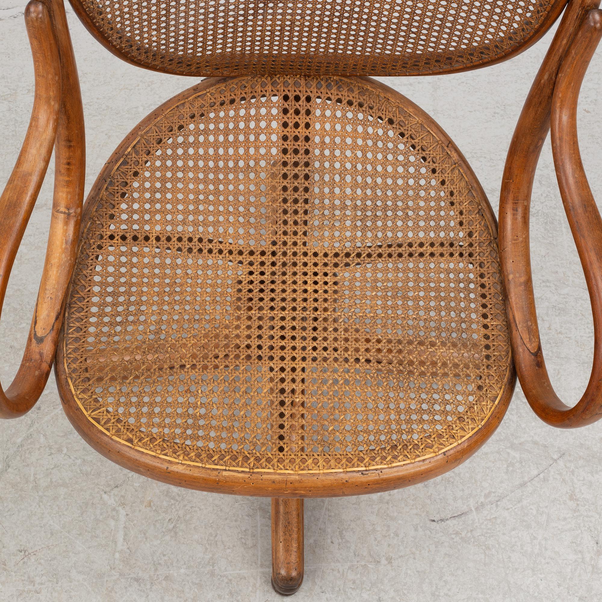 Michael Thonet, office chair, "Revolving rocking chair", Vienna 1888.