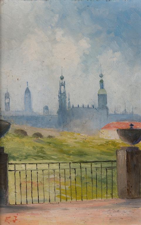 EVA INGMAN, öljy levylle, signeerattu.