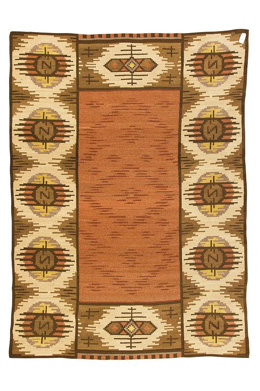 Hårgarnsmatta, 1920-tal. Ca 325 x 227 cm.