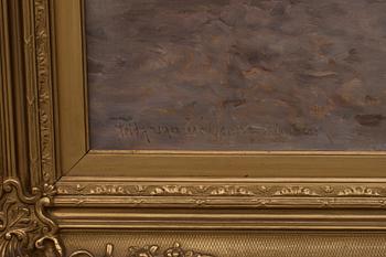 FRITZ VAN DER VENNE, oljemålning på duk, signerad.