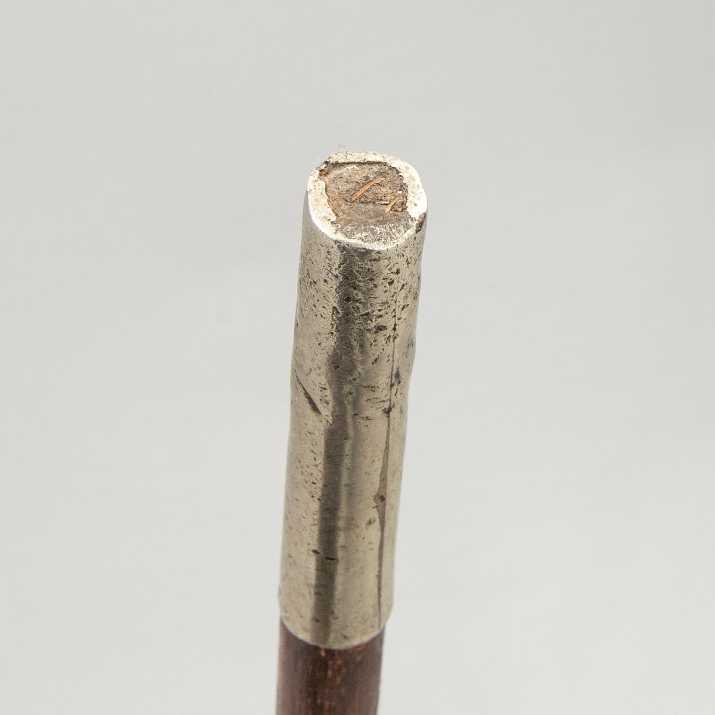 Käpp, ca 1900, England London, silver, malakit.