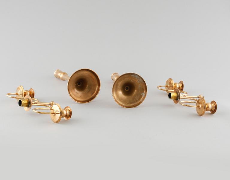 A pair of candelabras by Skultuna Bruk, second half of the 19th century.