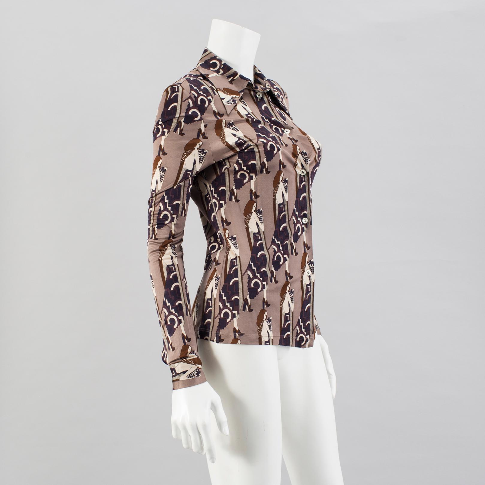 A viscose blouse by Cèline.