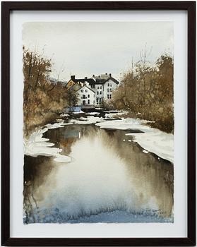 Peter Eugén, House by the lake and forest.