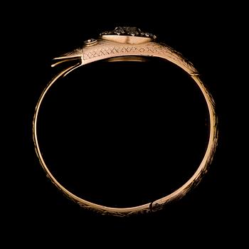 A BRACELET, rose cut diamonds, 14K (56) gold. Vilnius 1848.