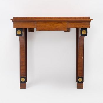 A Swedish Empire mahogany console, early 19th century.