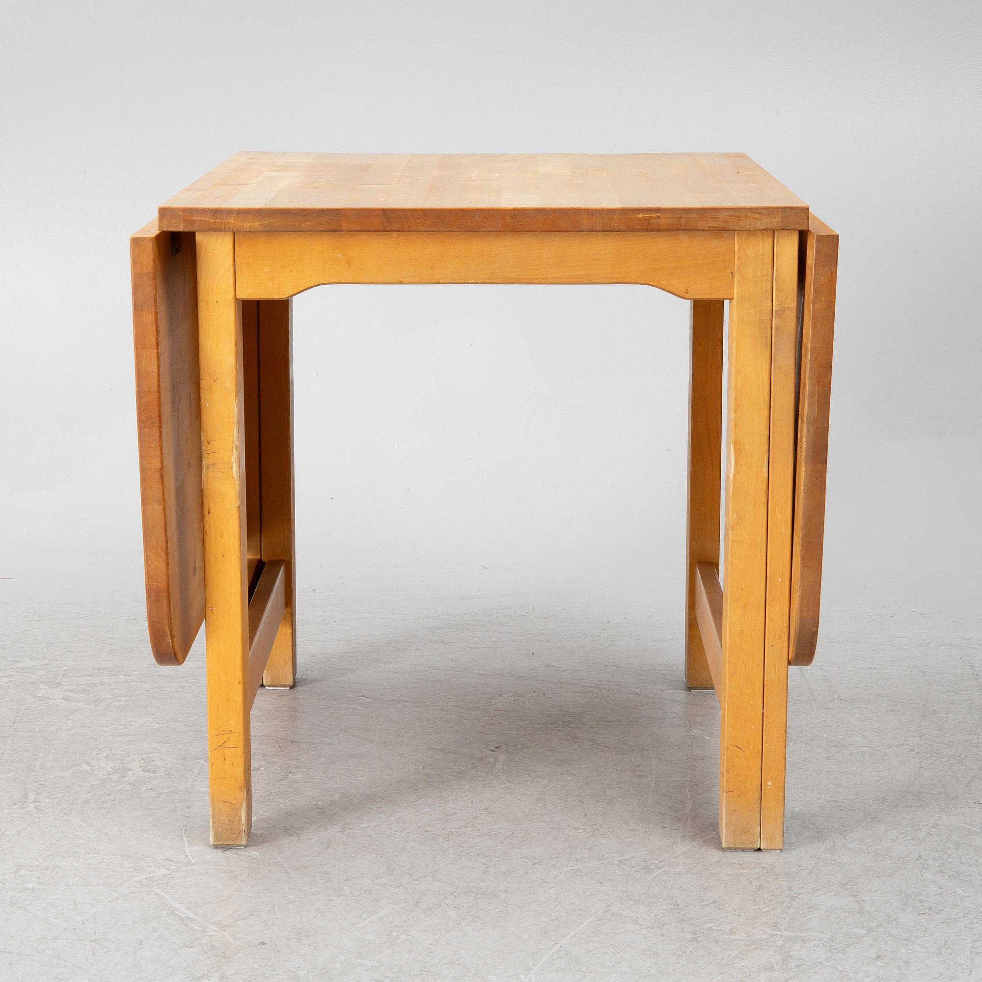 Nils Göran Gustafsson, a drop-leaf table, 'Björka', Stolab, 1987.