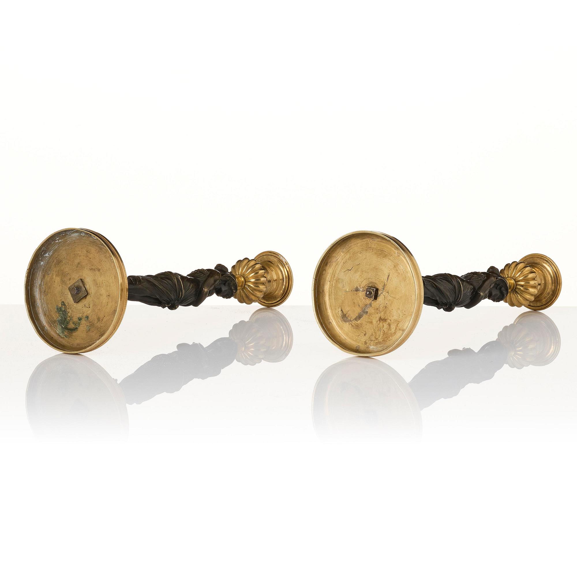 Ljusstakar, ett par, Frankrike, 1800-talets början, Empire.