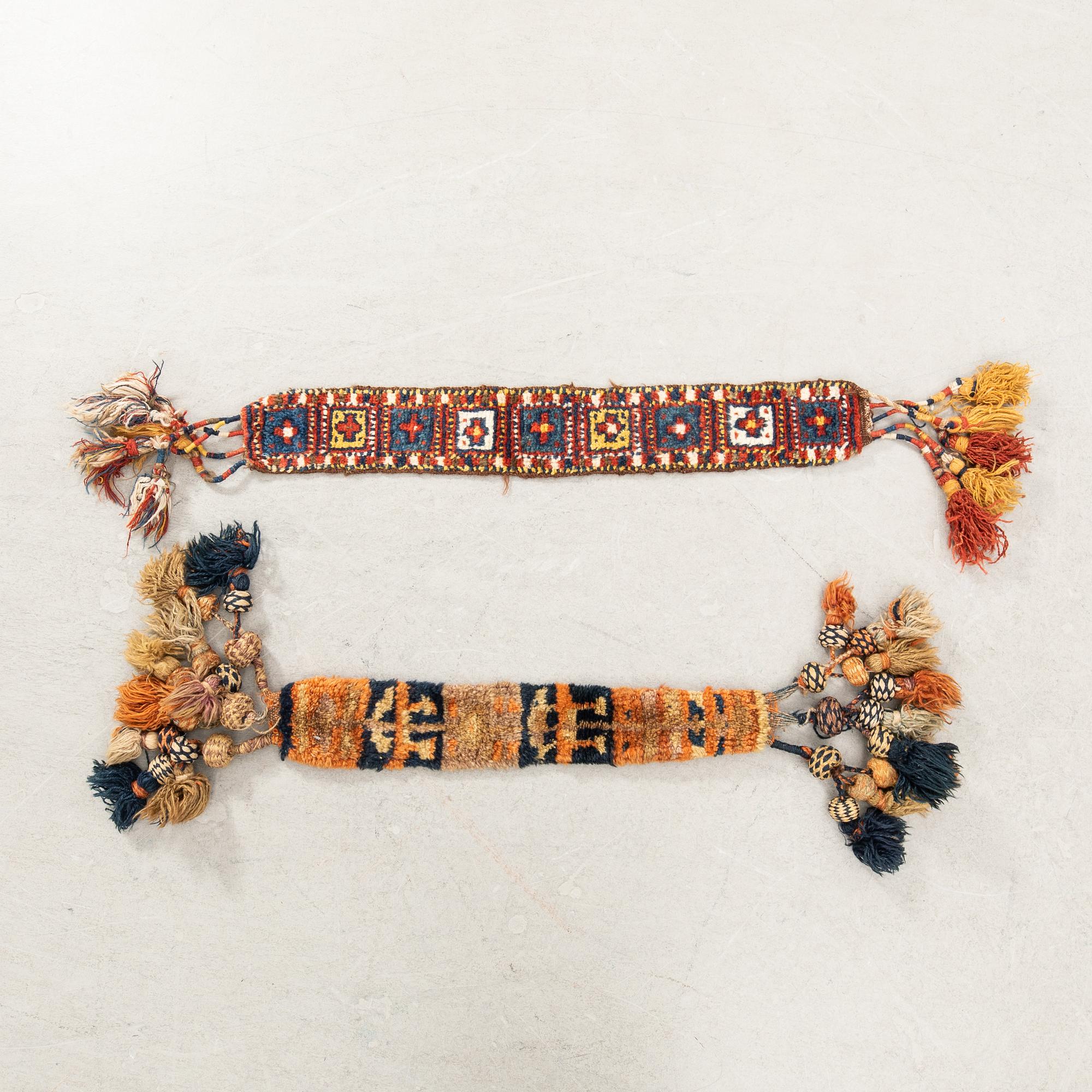 Decorative band for horse Kurdistan old/semi-antique approx. 115x12 cm 133x13 cm.