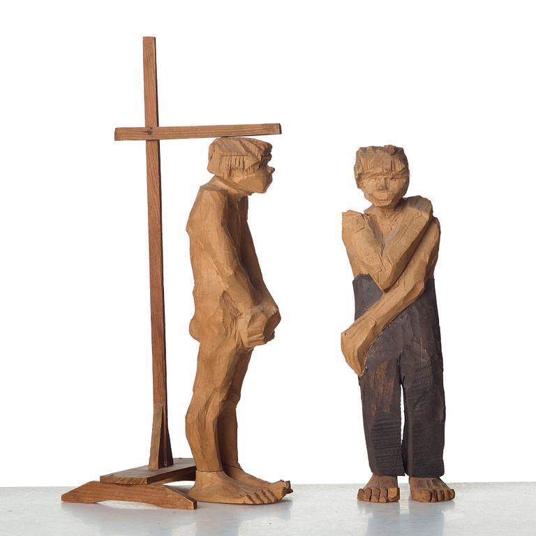 Axel Petersson Döderhultarn, "Beväringsmönstring" (The Enrollment Act), 8 pieces.