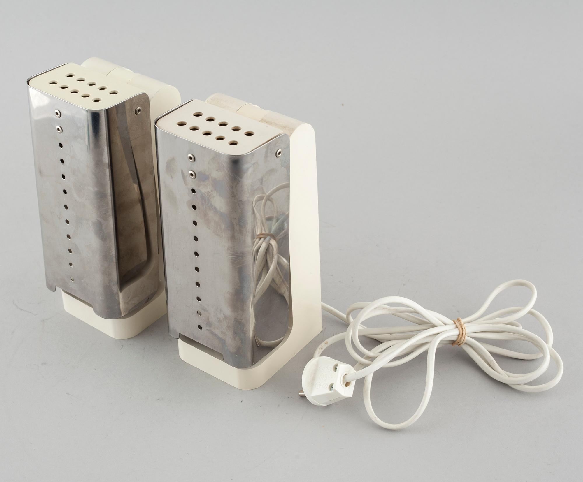 A pair of "Vademecum" table lamps, designed by Joe Colombo for Kartell, 1960/70s.