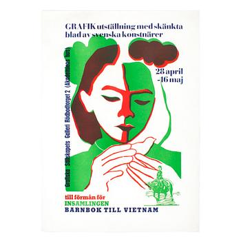 OLOF SANDAHL, screentryck, affisch, 4 st, signerade.