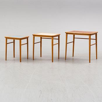 a 1950's three-part table.