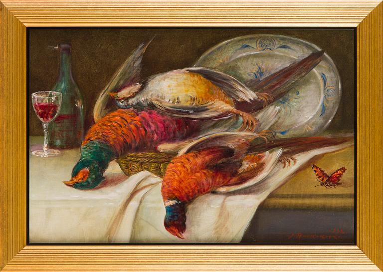 Jalmari Ruokokoski, Still Life with Pheasants.