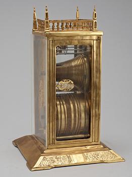 A German 17th Century table clock signed "Elias Kreidtmaier inn Fridberg" (Elias Kreitmayr I born 1639).