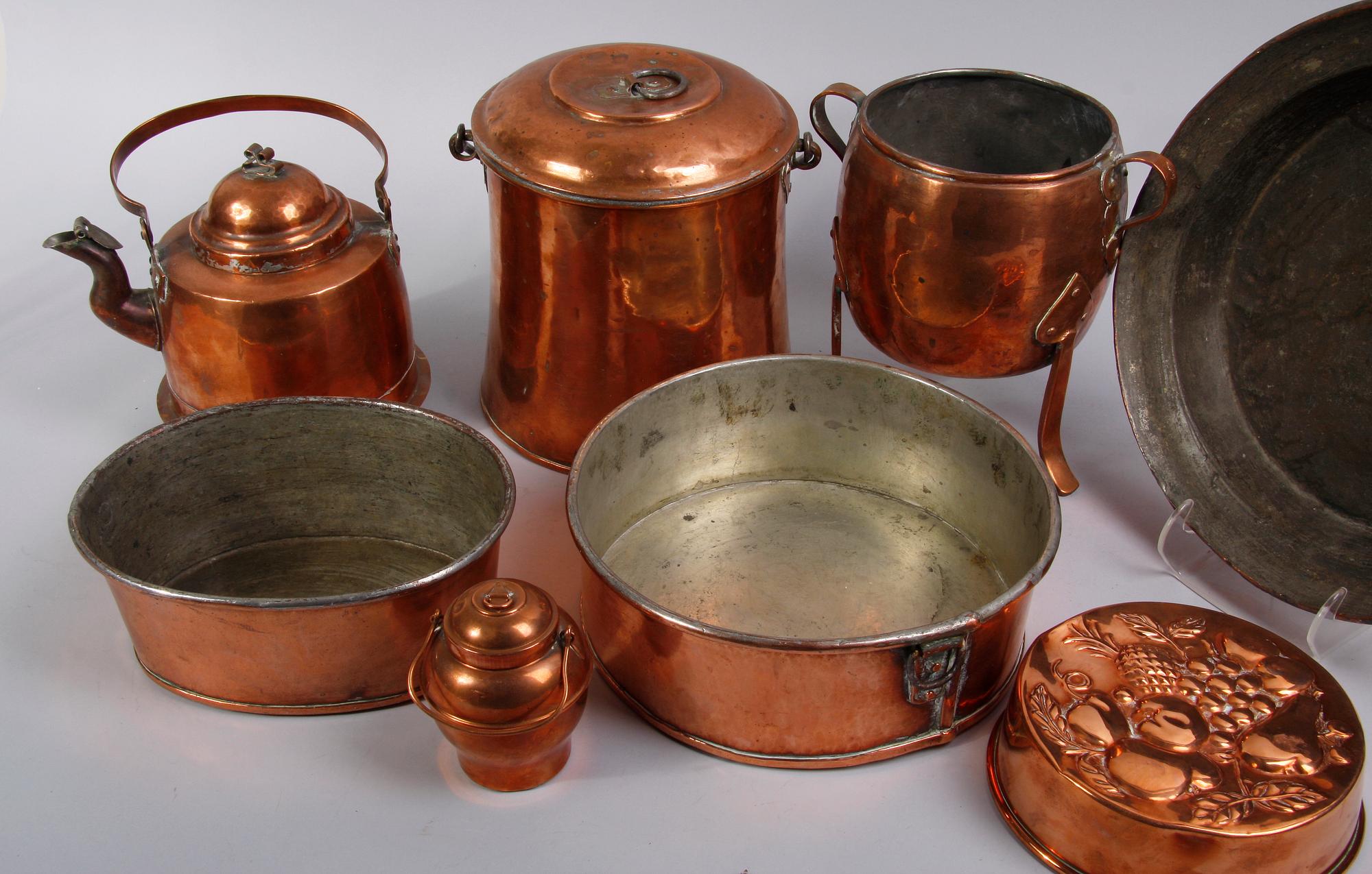 PARTI KOPPAR, 8 delar, 1800/1900-tal.