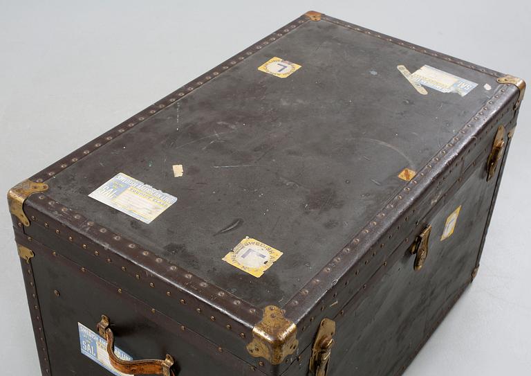 A trunk from Steiger Trunks in New York, early 20th century.