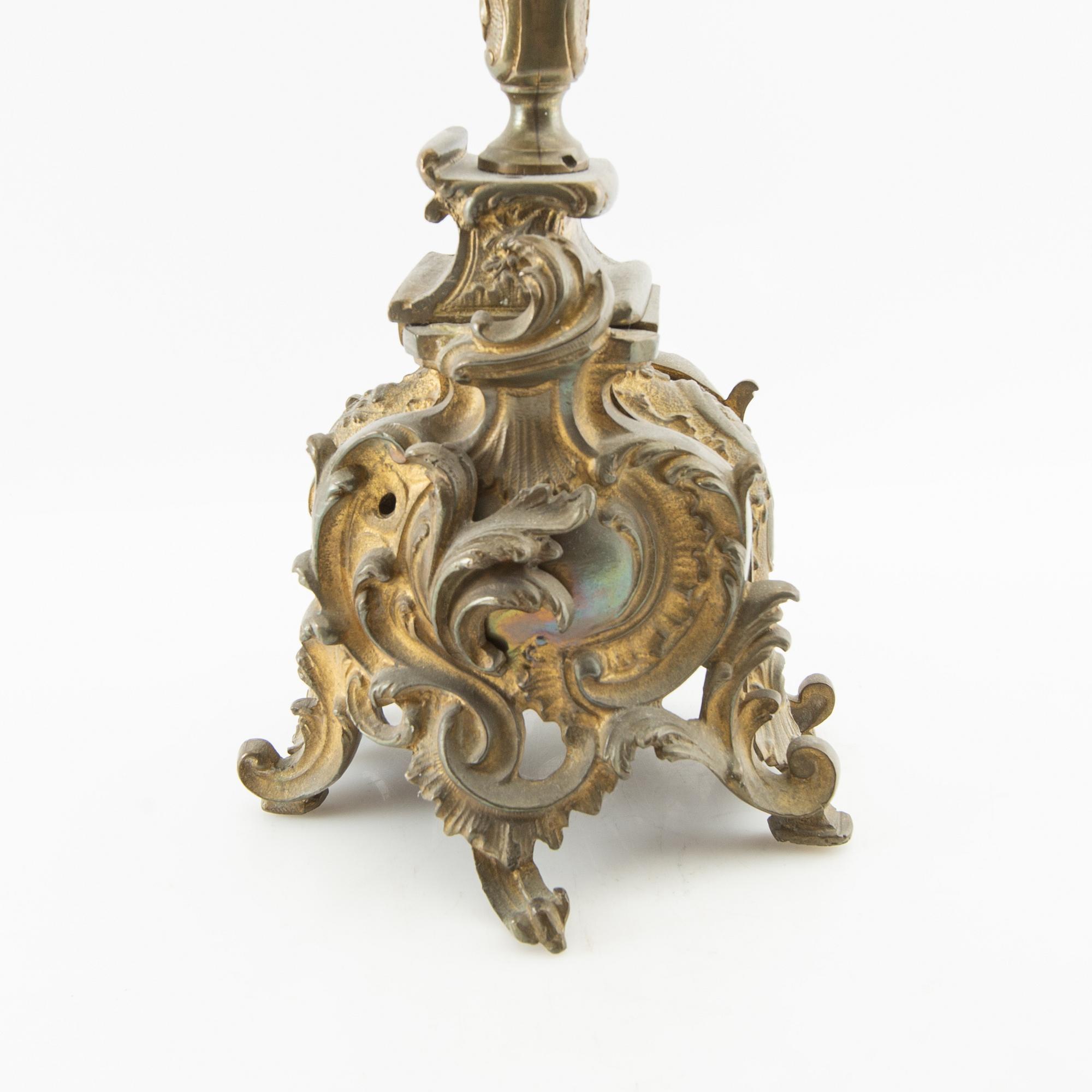 Candelabrum Louis XV style, first half of the 20th century.