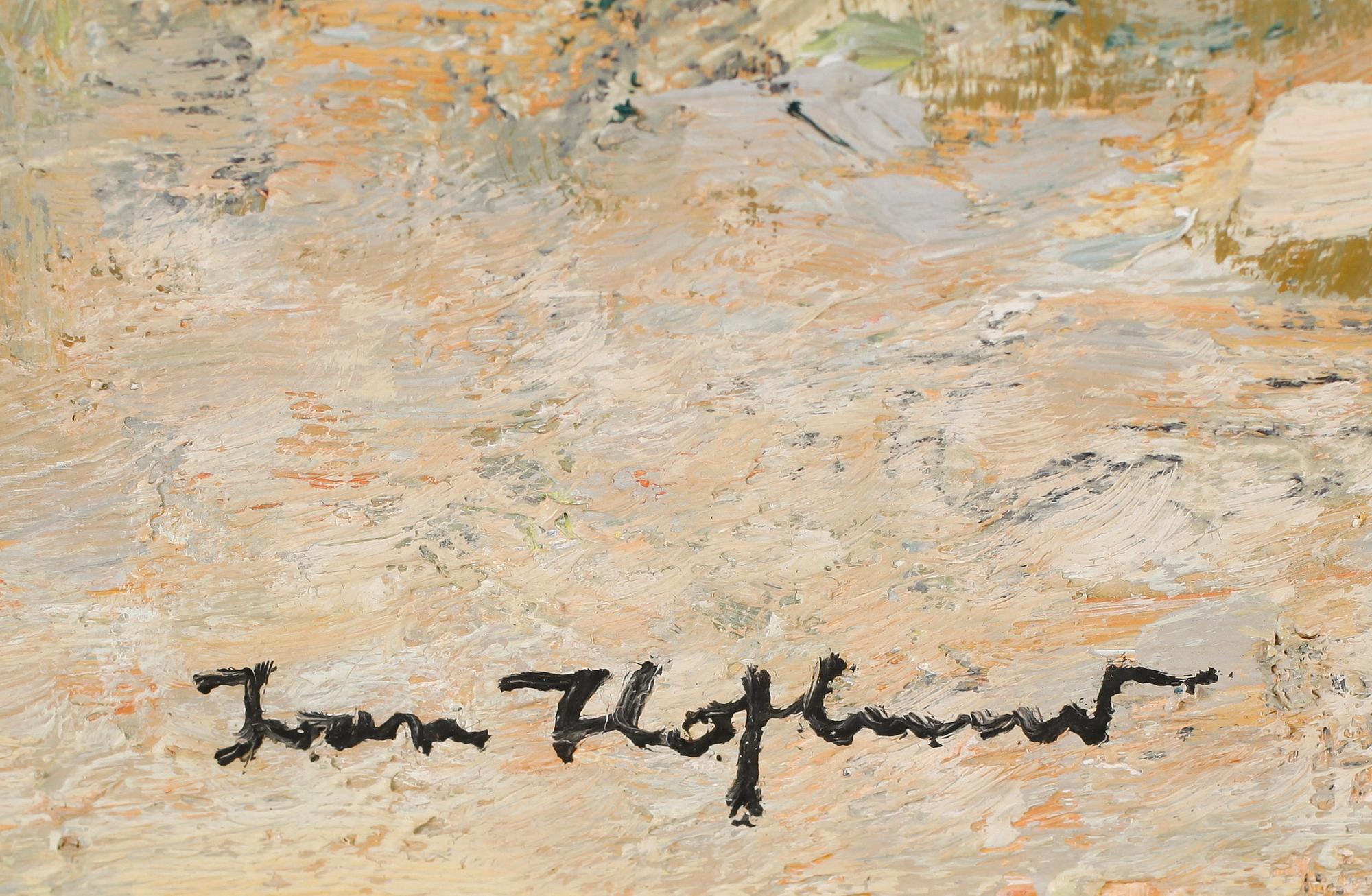 IVAN HOFLUND, olja på pannå, signerad.