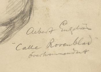 ALBERT ENGSTRÖM, blyert, 2 st, sign.