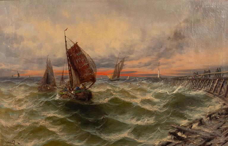 Unknown artist, 19th century, Marine.