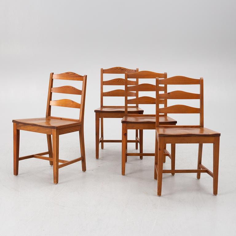 Stolar, 4 st, sportstugemöbler, 1900-talets mitt.