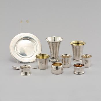 PARTI SILVER, 23 delar, silver, 1900-tal. Vikt 513 g.