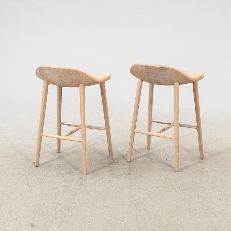 A pair of Jonas Lindvall 'Miss Holly' bar chairs for Stolab 2021.