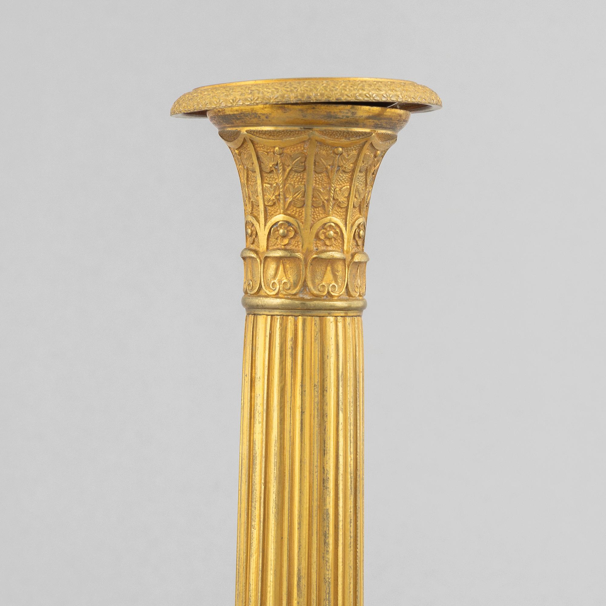 Ljusstakar, ett par, Frankrike, 1800-talets början, Empire.