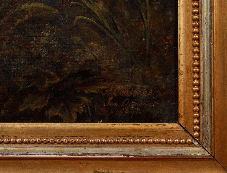 ANDREAS RIIS-CARSTENSEN, olja på duk, signerad och daterad 1871.