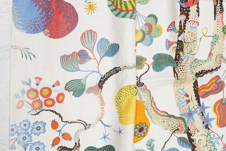 Josef Frank, a pair of 'Vegetable Tree' curtains, Svenskt Tenn.