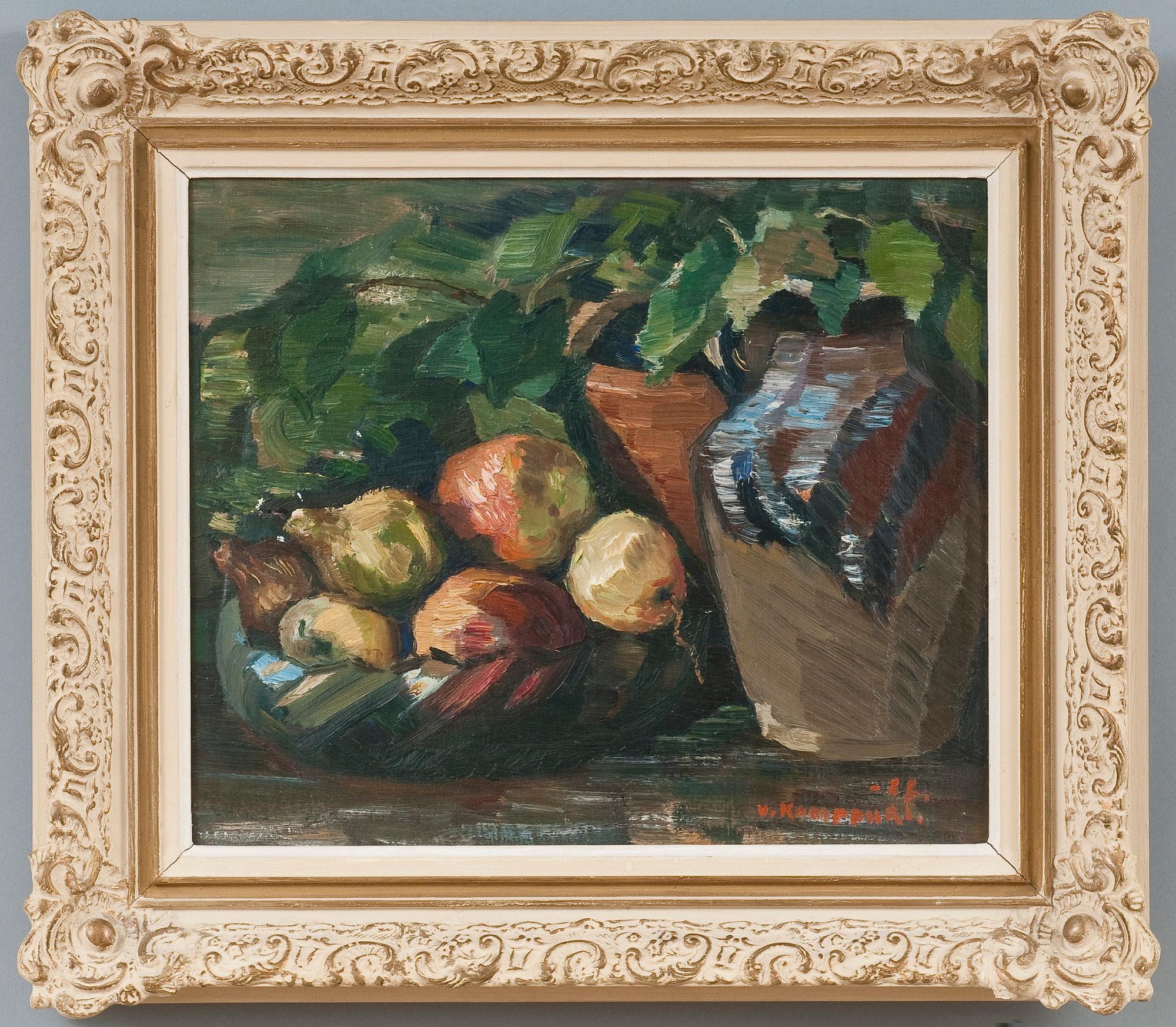 Väinö Kamppuri, STILL LIFE WITH FRUIT.