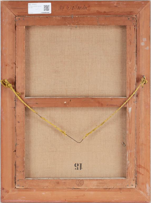 ALF WALLANDER, olja på duk, sign.