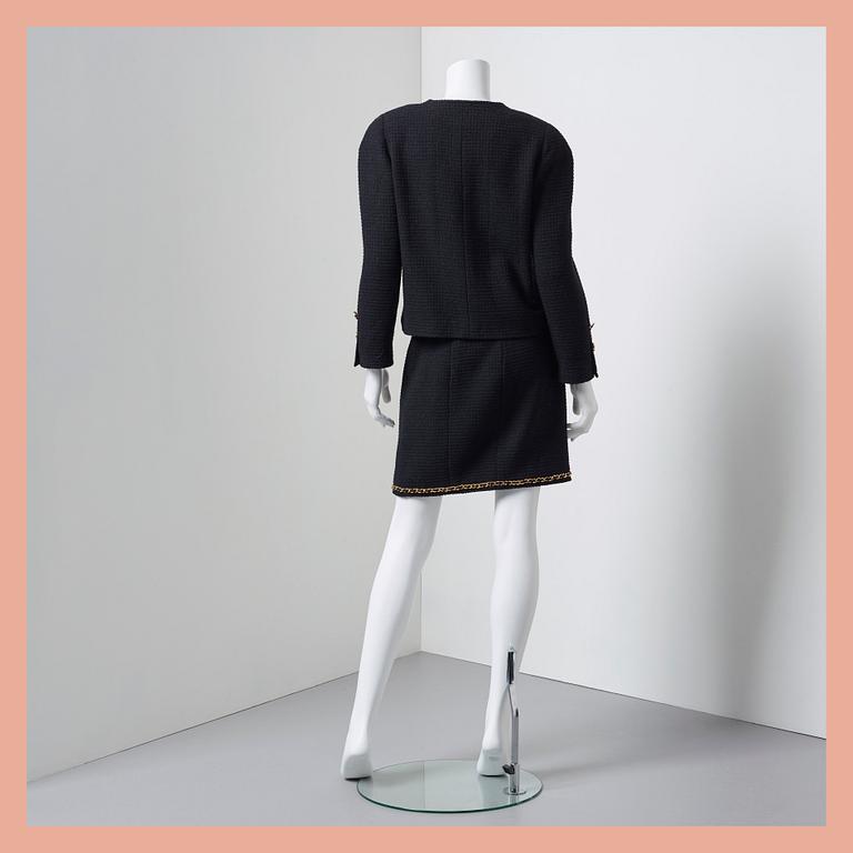 DRÄKT, Chanel, fransk storlek 40.