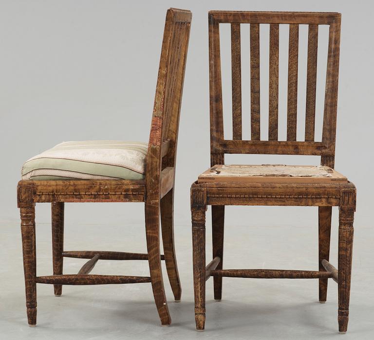 STOLAR, ett par, sengustavianska, 1800-talets första hälft.