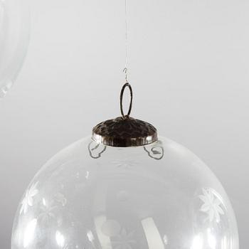 JULGRANSKULOR, 4 st, glas, 1900-tal.